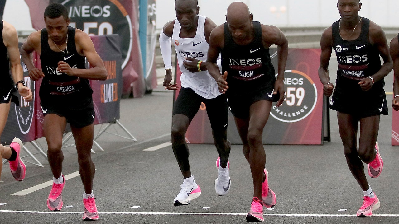 'No human is limited': Kipchoge runs sub-2 hour marathon